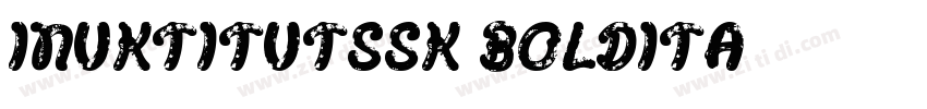 InuktitutSSK BoldIta字体转换